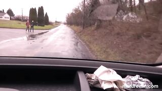 A kick in the butt after a sweet granny fuck