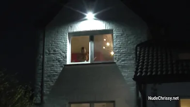 Nude Chrissy  The voyeur watched by a stranger