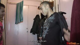 Interracial fuck for a new TV