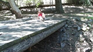 Whore blows hiker on the trail