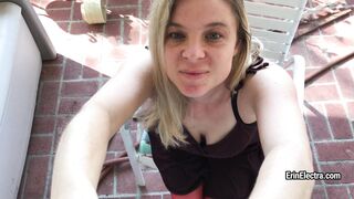 Fucking around on the front porch