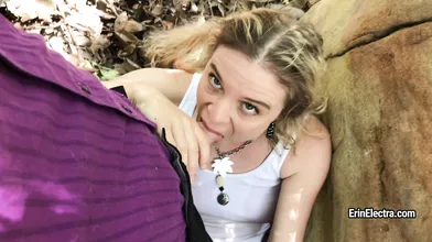 Blonde schoolgirl caught by teacher