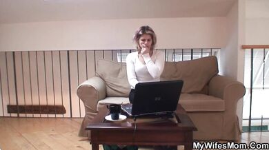 Busty mother girlfriend riding his cheating cock