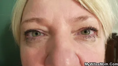 He doggy-fucking busty blonde motherinlaw