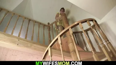 Mother in law taboo cock riding is discovered