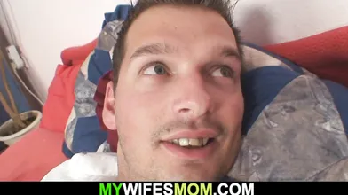 Horny girlfriends mother uses his dick