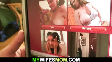 Fucking old girlfriend's mother from behind