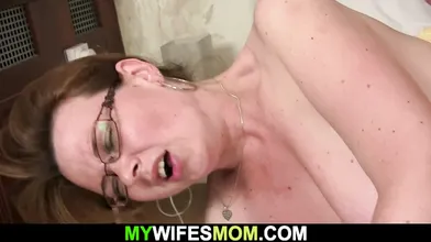 Young dude fucks busty cock-hungry motherinlaw