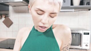 Bored cutie toys her pussy