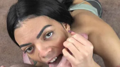 ChickPass - Latina coed Milly Minx is giving Logan a POV blowjob