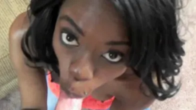 ChickPass - Ebony wife Melody Cummings is swallowing a white dick