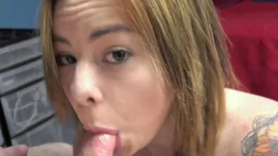 ChickPass - Innocent coed Riley Grey is on her knees for a blowjob