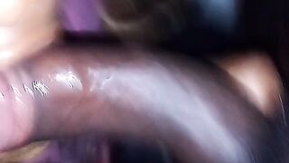 11 inches Black dick in princess mouth