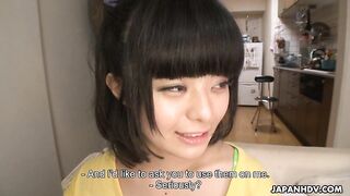 Sexy Shimazaki Rika is fucked by a fan at his home
