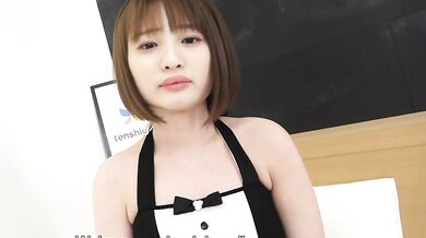Yuika Takigawa has some thong panties on under her bunny costume