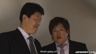 Reiko Kobayakawa has a meeting with the boss but it ends up being an orgy