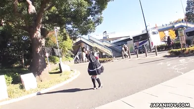 Yui Kyouno fooled to suck cock to become a model