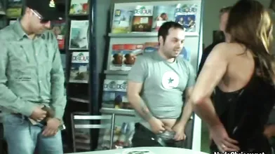 Fucking 2 girls in travel-agency