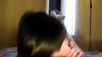Hot blowjob from a cutie