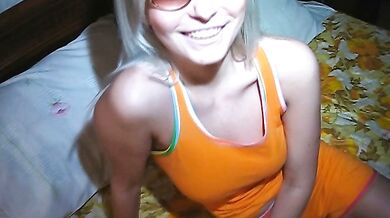 Sexy Blondie loves masturbating