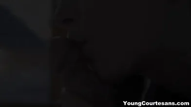 Perky teen tries sex dating for cash