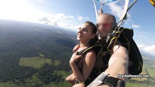 Naked parachute jump!