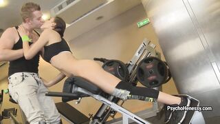 Ass fucked in the gym