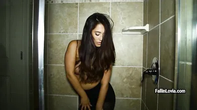 Stockings masturbating