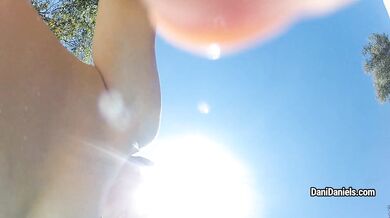 Naked in the pool