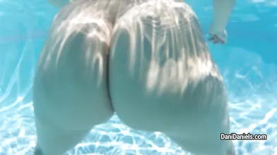 Naked in the pool