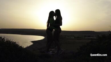 Orgasm at the sunset