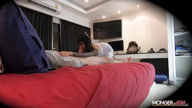CUTE THAI EMO CHICK GETS CREAMPIE SURPRISE ON HIDDEN CAMERA