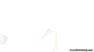 Shy nerdy coed gets fucked raw