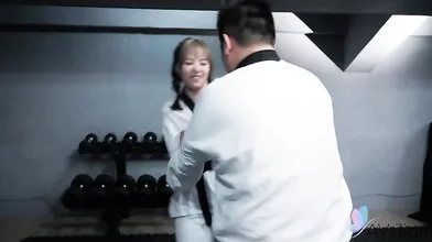 Bad Bad Fucks Her Karate Master In The Dojo