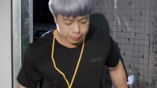 Xiang Xiang wears thong panties and gets lots of attention