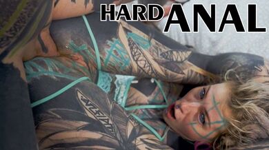 Tattoo girl ANUSKATZZ get fucked balls deep in her ass
