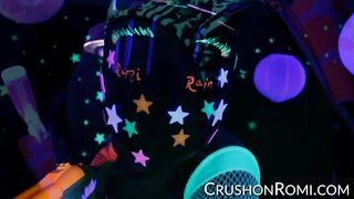 Romi and Dani Daniel's Party in Blacklight