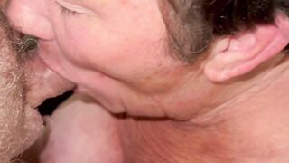 Horny housewife sucking and fucking