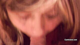 Choking on Cum BJ, Handjob and Anal