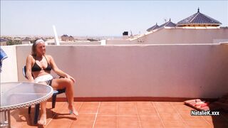 Costa del sol outdoor anal masturbation