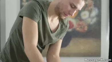Massage and orgasmic eruption