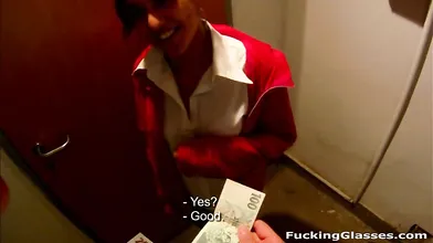 Bored cutie fucked for cash