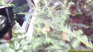 Fucked for cash near the bus stop