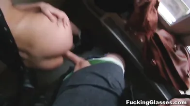 Not shy to fuck on a stairway