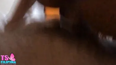 Shemale hooker ridding cock