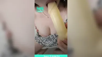 Taiwan's teen sucking dildo with pleasure | Go search swag.live @ginabb