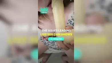 Taiwan's teen sucking dildo with pleasure | Go search swag.live @ginabb