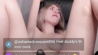 Russian Beauty's tight pussy got fucked with giant dildo Go search swag.live @babytoy