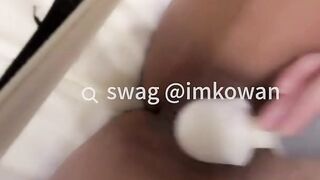 After Facial and Swallow, Horny Wife @imkowan keep Masturbating. SWAG.live