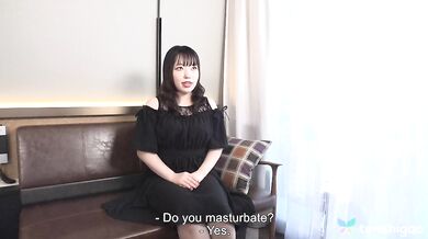 Sana Minami took off her top and she showed us her tits. We decided her